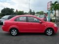 2007 Victory Red Chevrolet Aveo LS Sedan  photo #12