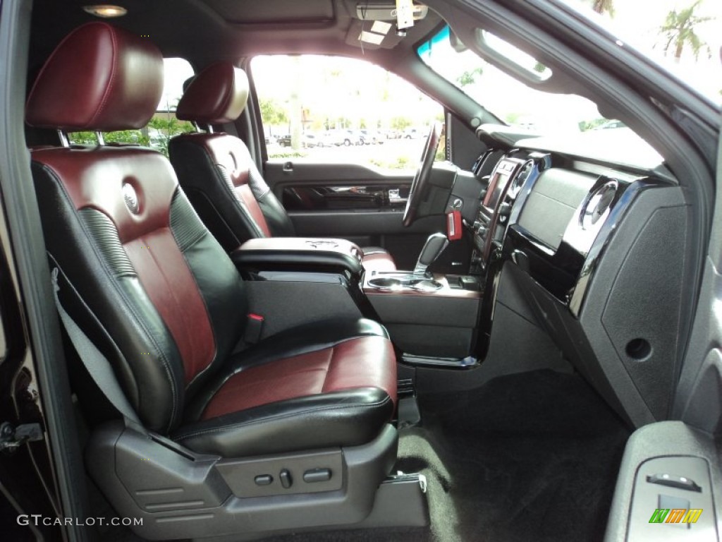 Harley Davidson Lava Red/Black Interior 2010 Ford F150 Harley-Davidson SuperCrew 4x4 Photo #65579945