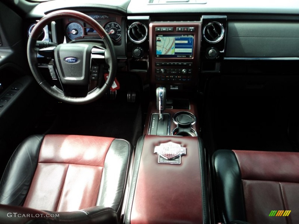 2010 Ford F150 Harley-Davidson SuperCrew 4x4 Harley Davidson Lava Red/Black Dashboard Photo #65579978