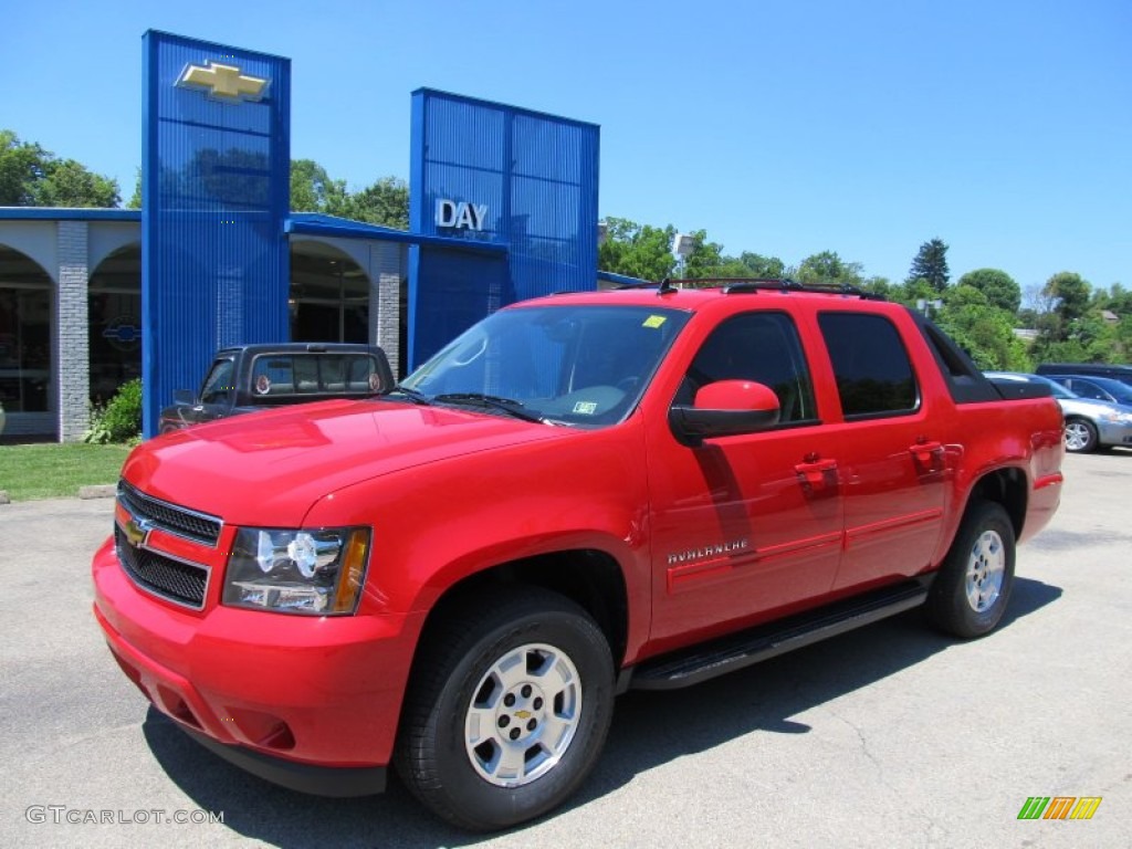 2011 Avalanche LS 4x4 - Victory Red / Ebony photo #1