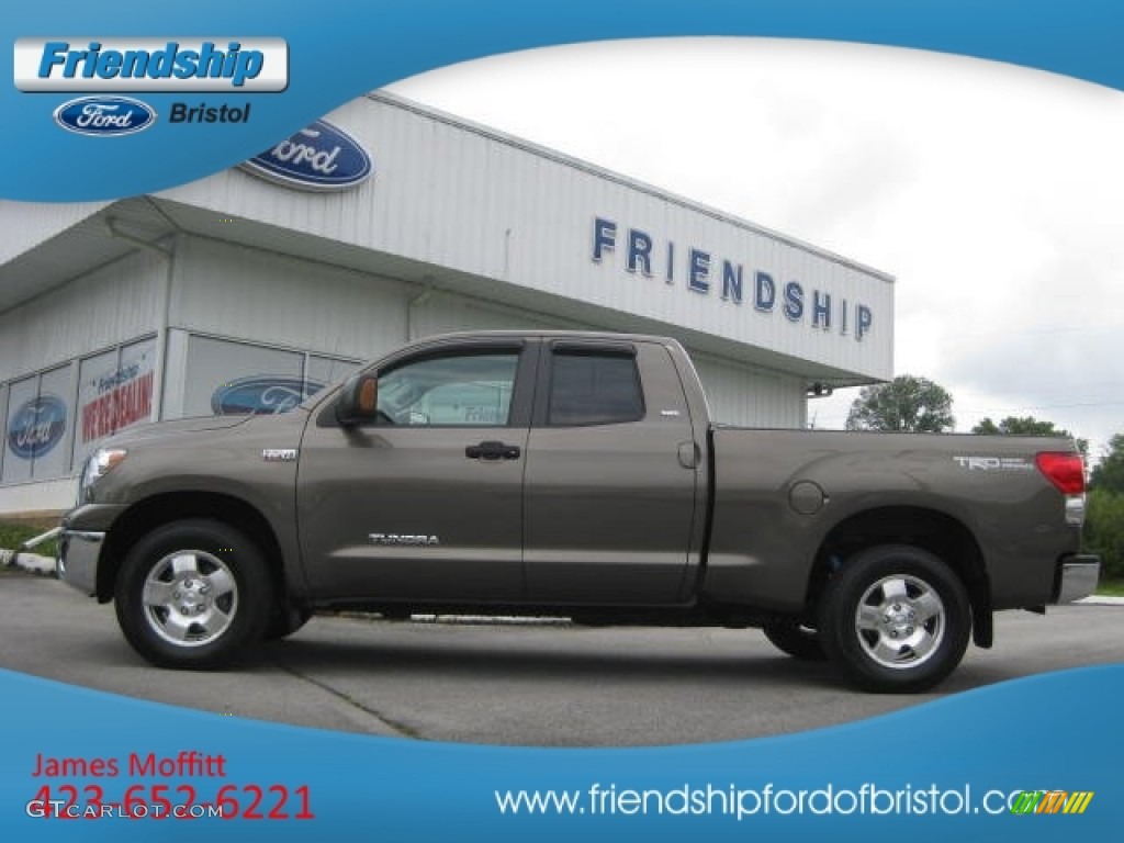 2009 Tundra SR5 Double Cab 4x4 - Pyrite Tan Mica / Graphite Gray photo #1