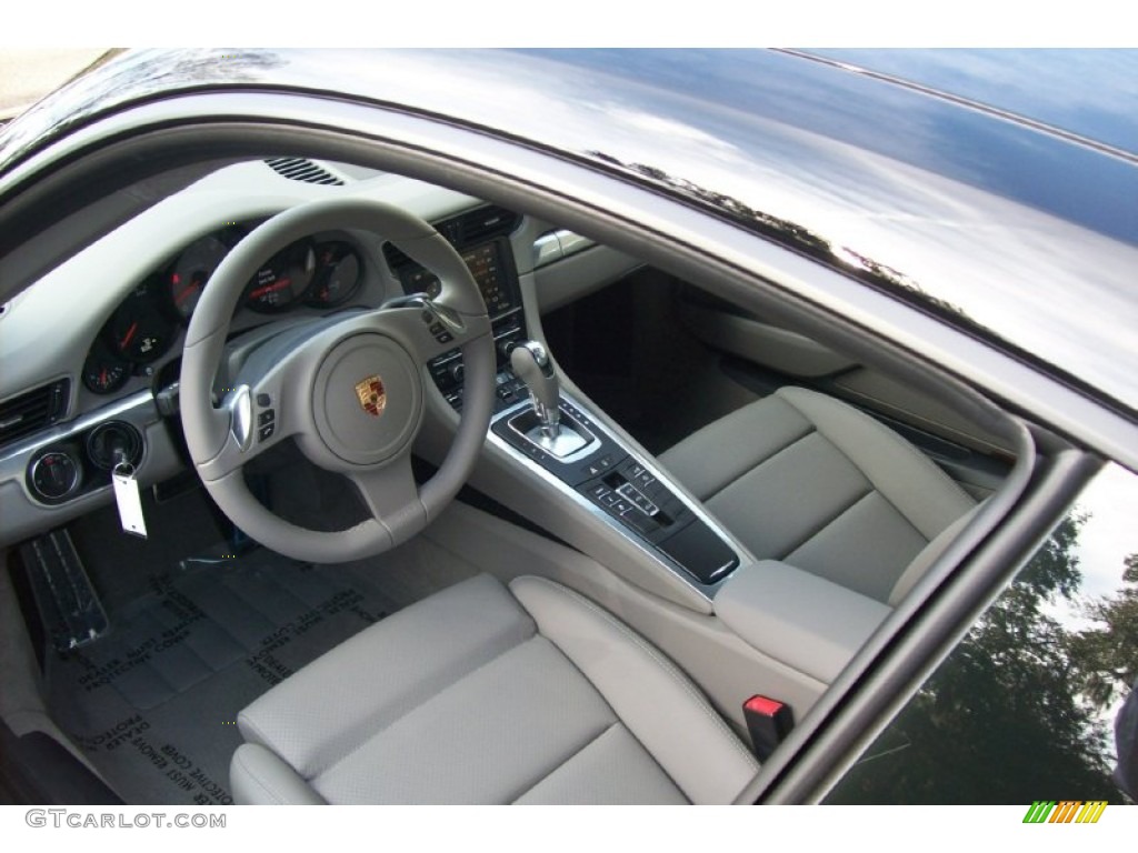 Platinum Grey Interior 2012 Porsche New 911 Carrera S Coupe Photo #65582045