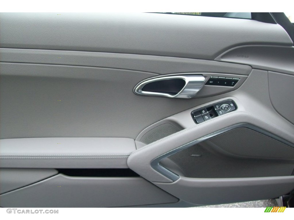 2012 Porsche New 911 Carrera S Coupe Platinum Grey Door Panel Photo #65582129
