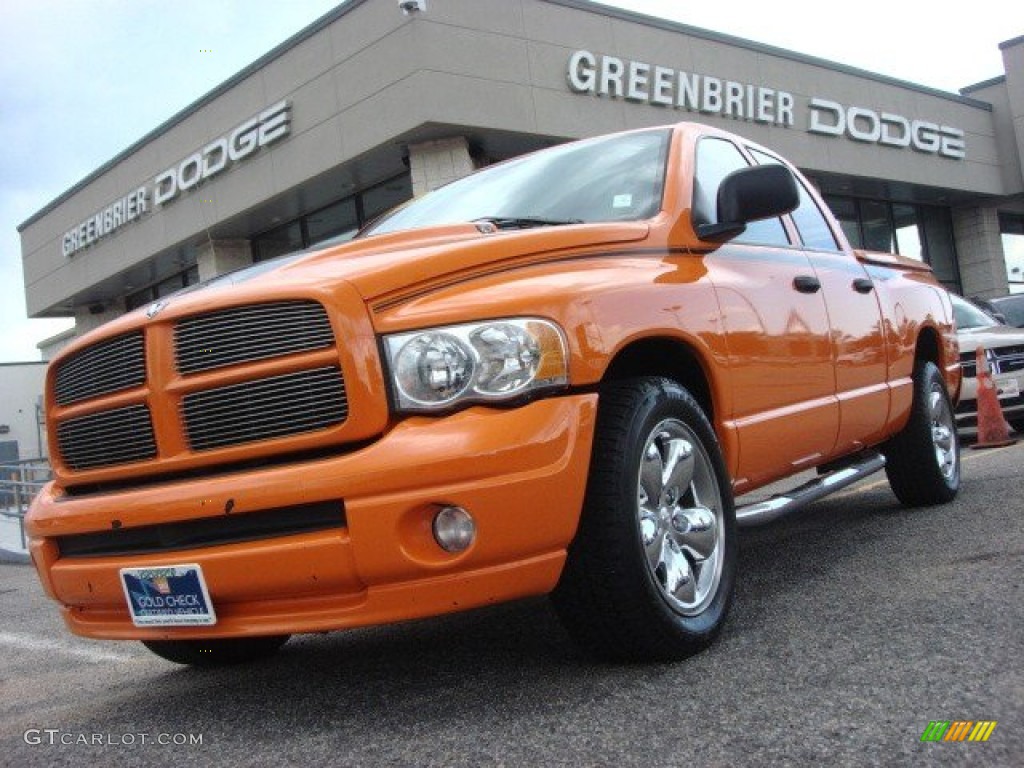 Custom Orange Dodge Ram 1500