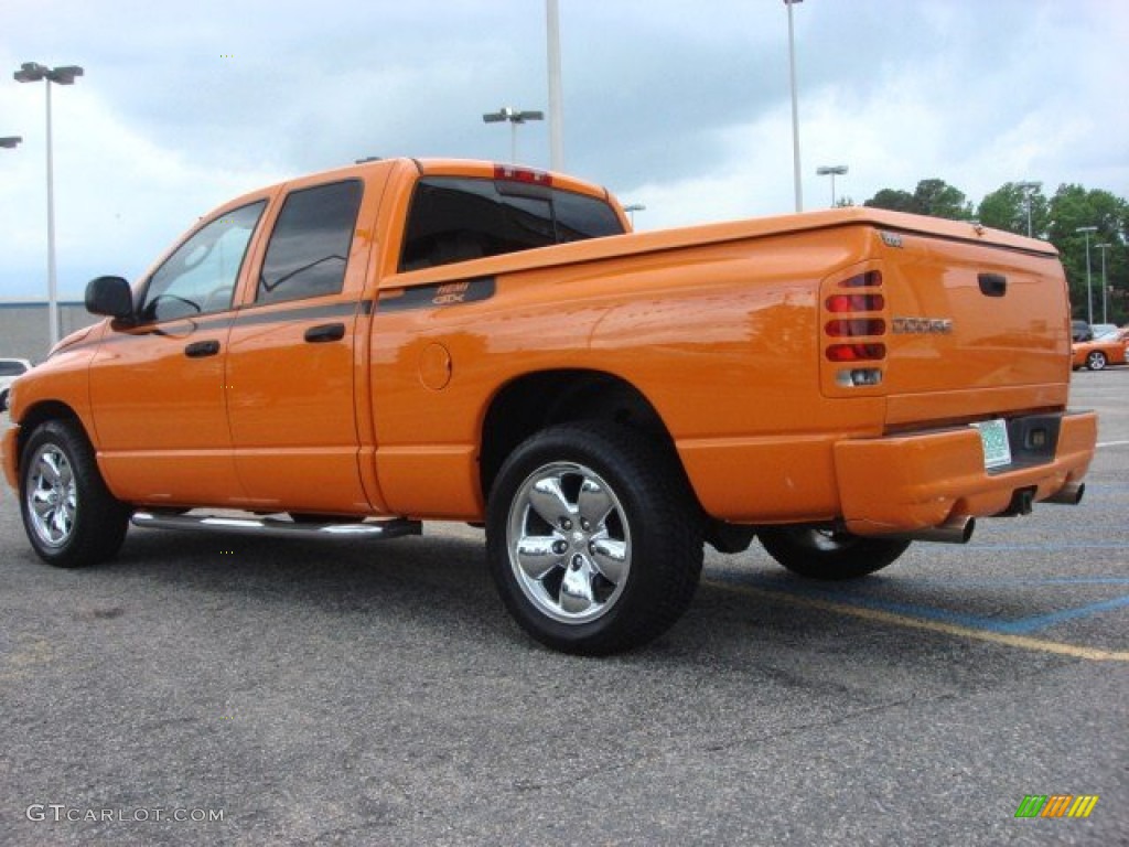 Custom Orange 2004 Dodge Ram 1500 HEMI GTX Regular Cab Exterior Photo #65584325