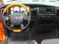 2004 Dodge Ram 1500 Dark Slate Gray/Orange Interior Dashboard Photo