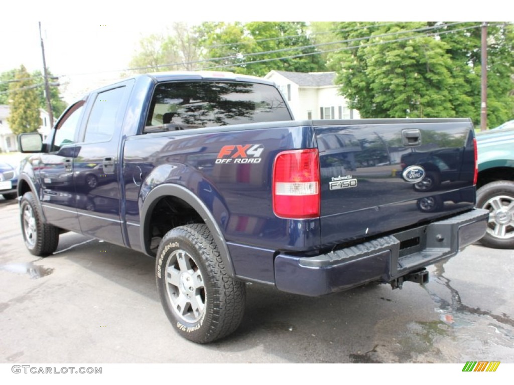 2005 F150 FX4 SuperCrew 4x4 - True Blue Metallic / Medium Flint/Dark Flint Grey photo #11