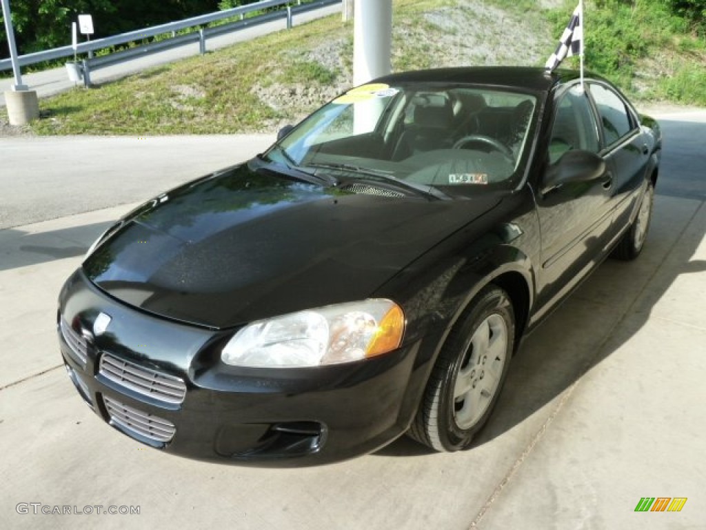 2002 Stratus SXT Sedan - Black / Dark Slate Gray photo #5