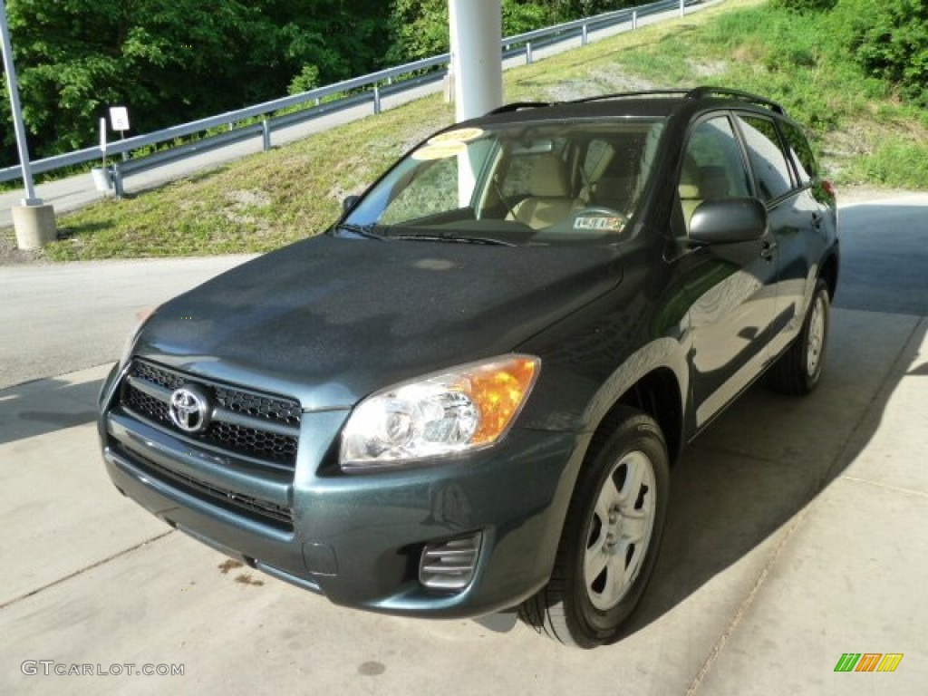 2010 RAV4 I4 4WD - Black Forest Pearl / Sand Beige photo #5