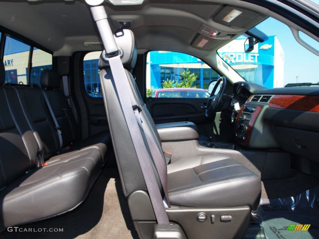 2009 Silverado 1500 LTZ Extended Cab 4x4 - Black Granite Metallic / Ebony photo #9