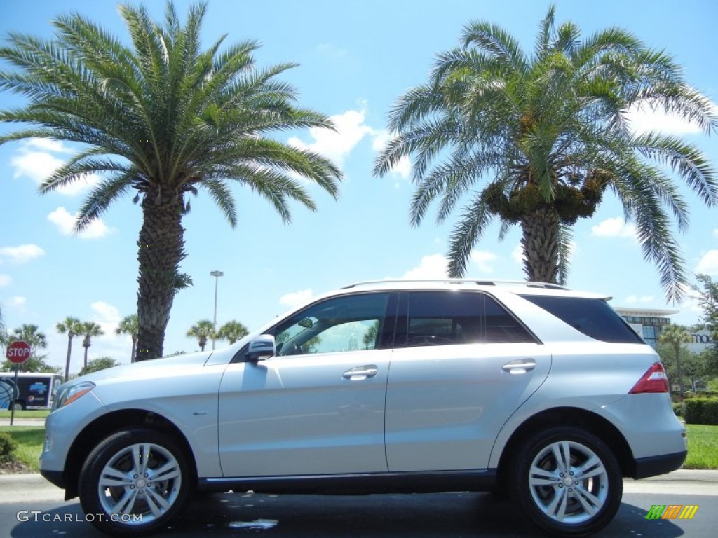 Iridium Silver Metallic 2012 Mercedes-Benz ML 350 4Matic Exterior Photo #65589893