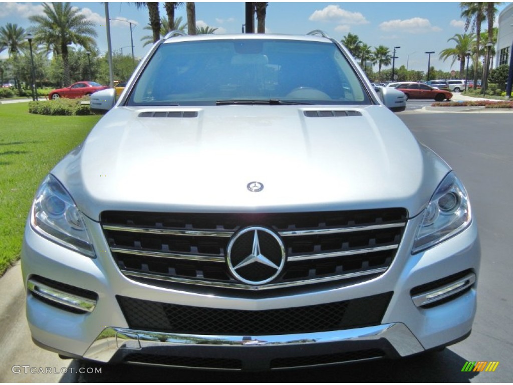 Iridium Silver Metallic 2012 Mercedes-Benz ML 350 4Matic Exterior Photo #65589911