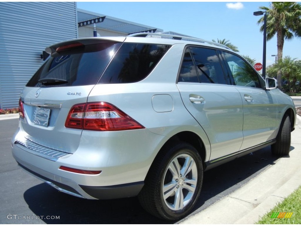Iridium Silver Metallic 2012 Mercedes-Benz ML 350 4Matic Exterior Photo #65589944