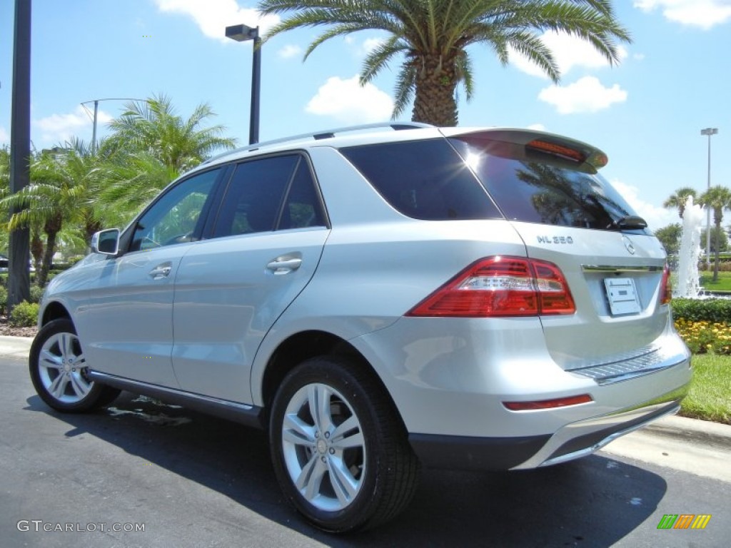 Iridium Silver Metallic 2012 Mercedes-Benz ML 350 4Matic Exterior Photo #65589962