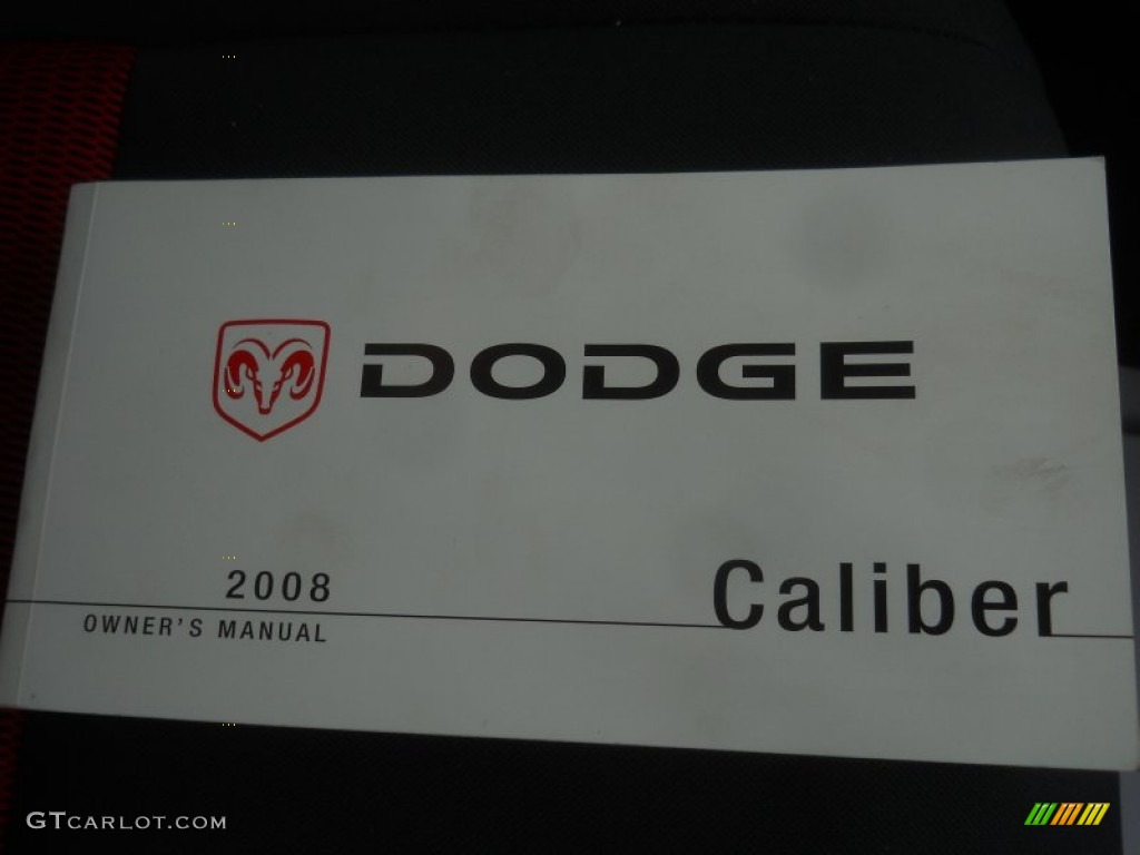 2008 Caliber R/T AWD - Brilliant Black Crystal Pearl / Dark Slate Gray/Red photo #16