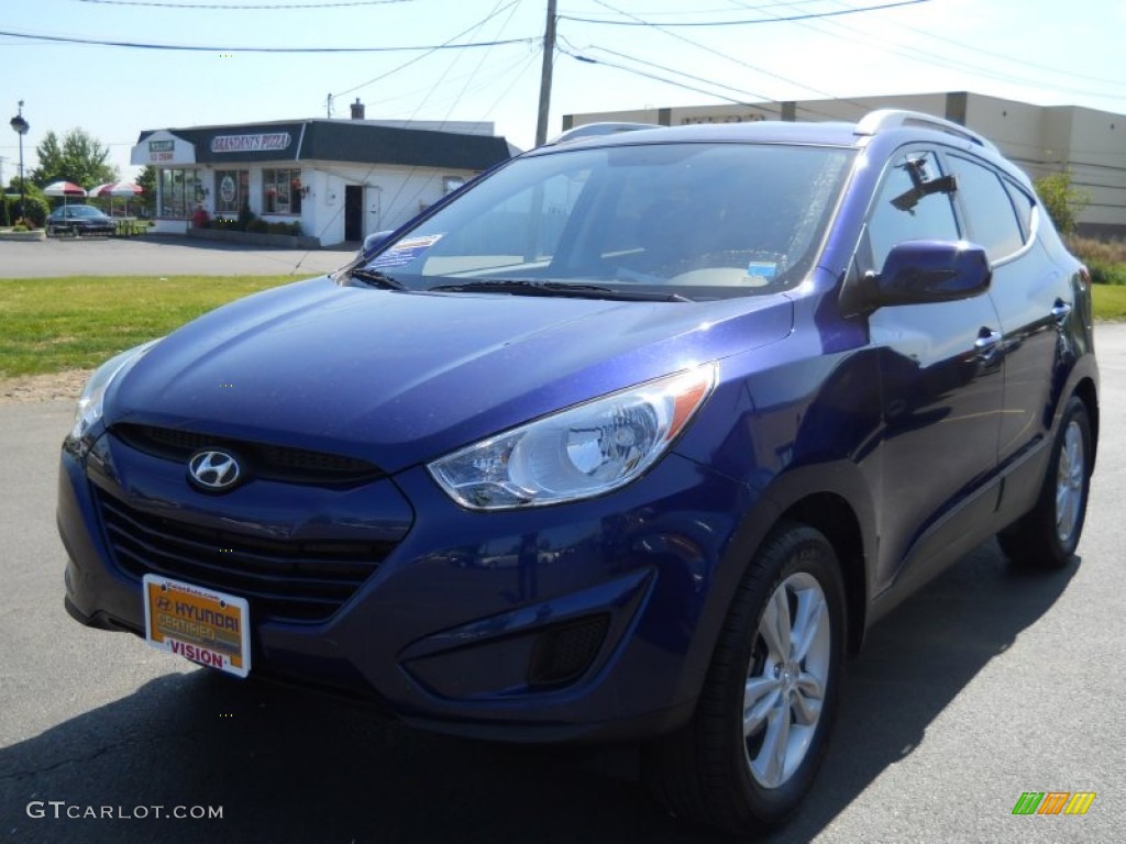 2010 Tucson GLS - Iris Blue / Black photo #1