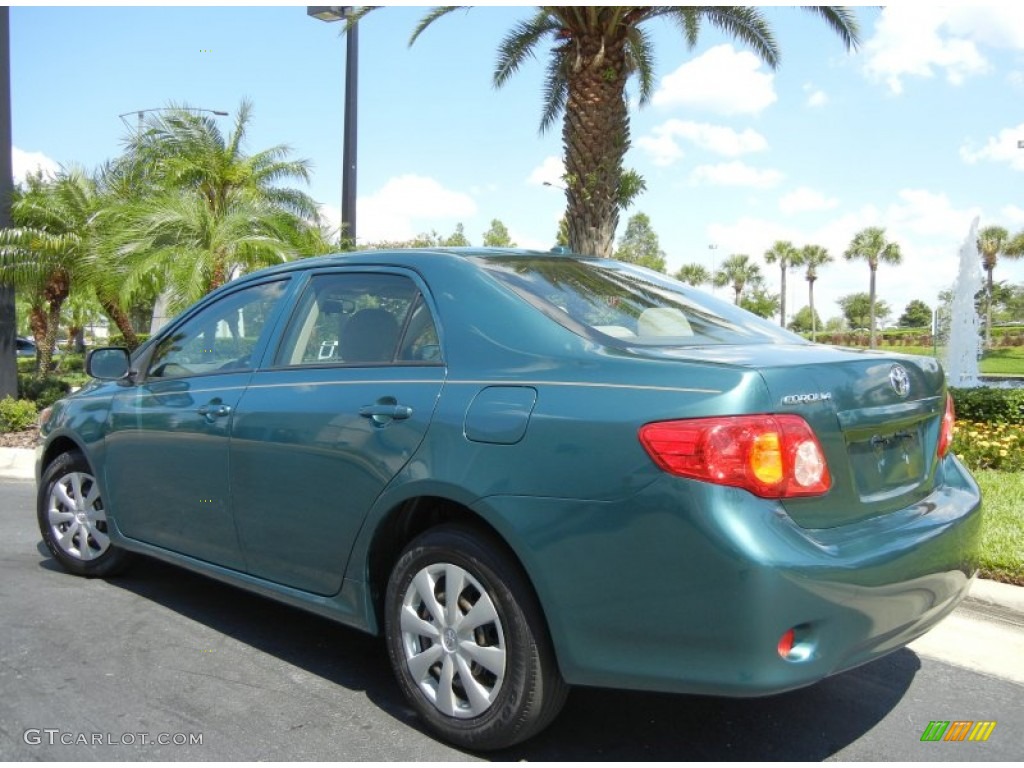 Capri Sea Green Metallic 2009 Toyota Corolla Standard Corolla Model Exterior Photo #65590982