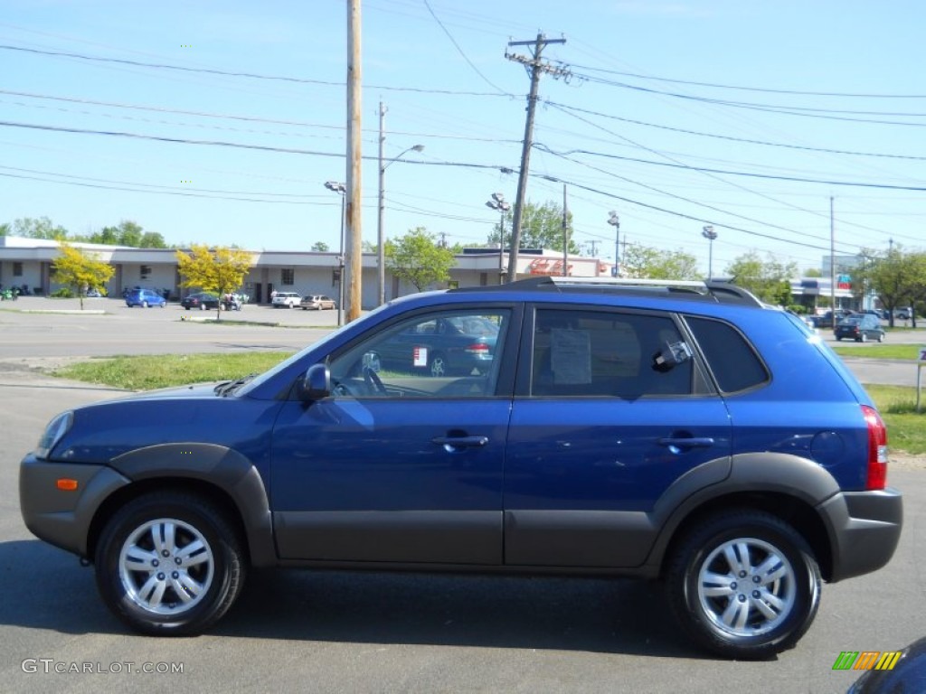 Nautical Blue Metallic 2007 Hyundai Tucson SE 4WD Exterior Photo #65591087