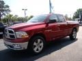 2009 Inferno Red Crystal Pearl Dodge Ram 1500 SLT Quad Cab  photo #4