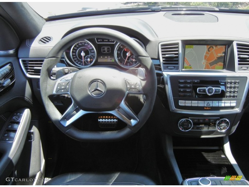 2012 Mercedes-Benz ML 63 AMG 4Matic designo Black Dashboard Photo #65591921
