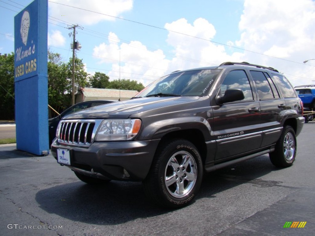 2004 Grand Cherokee Overland 4x4 - Graphite Metallic / Dark Slate Gray photo #4
