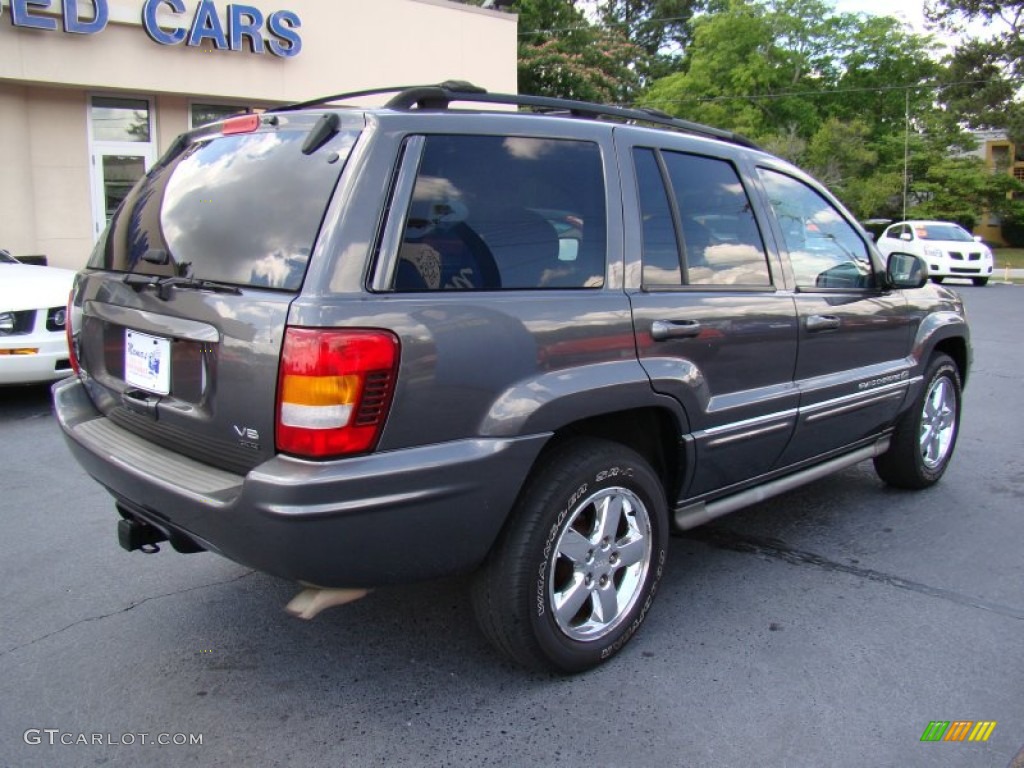 2004 Grand Cherokee Overland 4x4 - Graphite Metallic / Dark Slate Gray photo #8