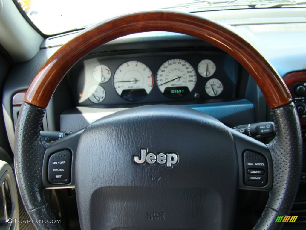 2004 Grand Cherokee Overland 4x4 - Graphite Metallic / Dark Slate Gray photo #23