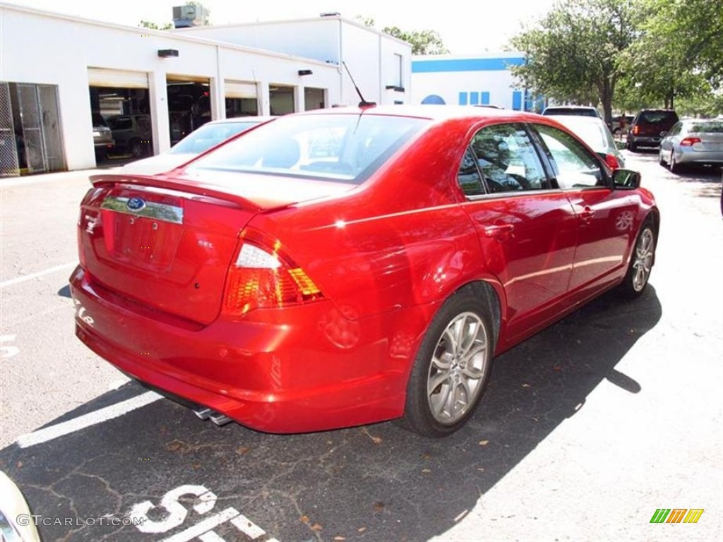 2011 Fusion SEL - Red Candy Metallic / Charcoal Black photo #2