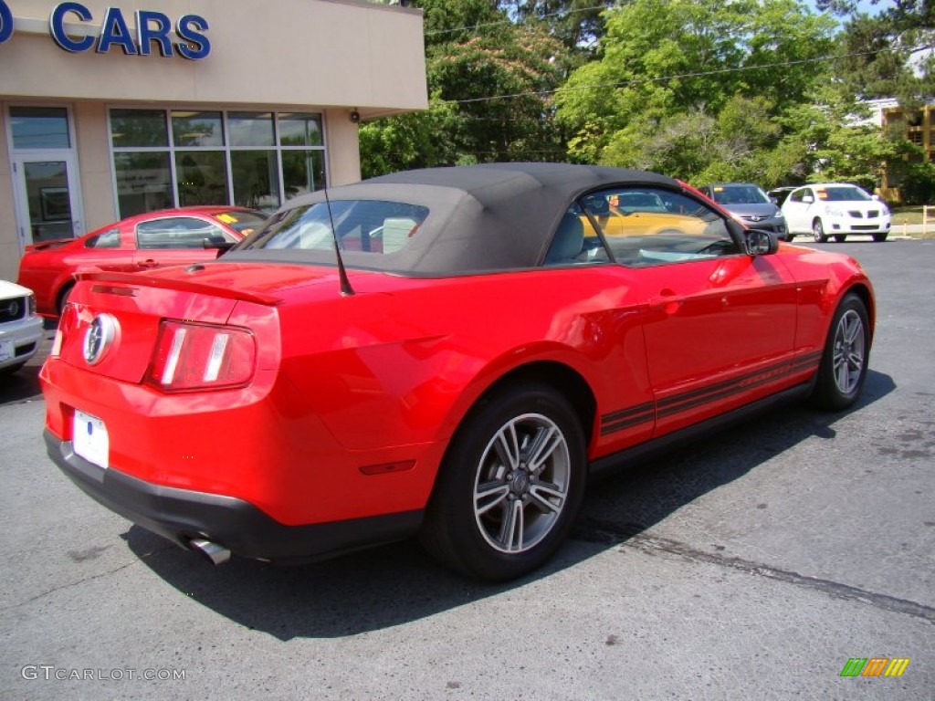 2011 Mustang V6 Premium Convertible - Race Red / Stone photo #8