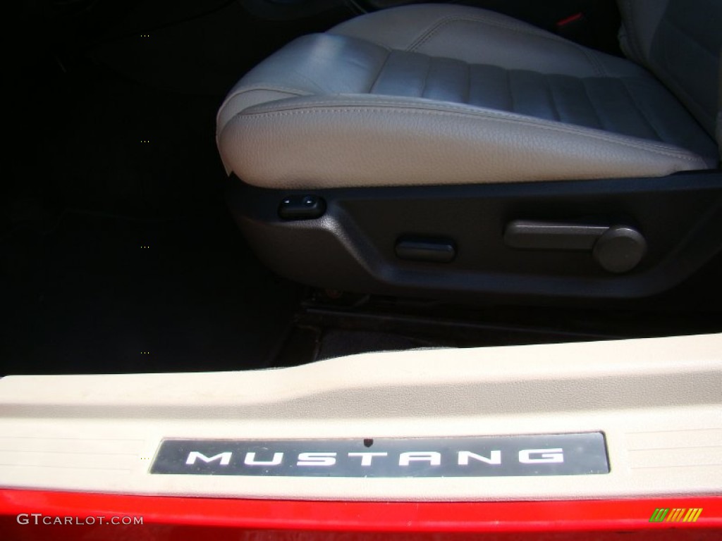 2011 Mustang V6 Premium Convertible - Race Red / Stone photo #10