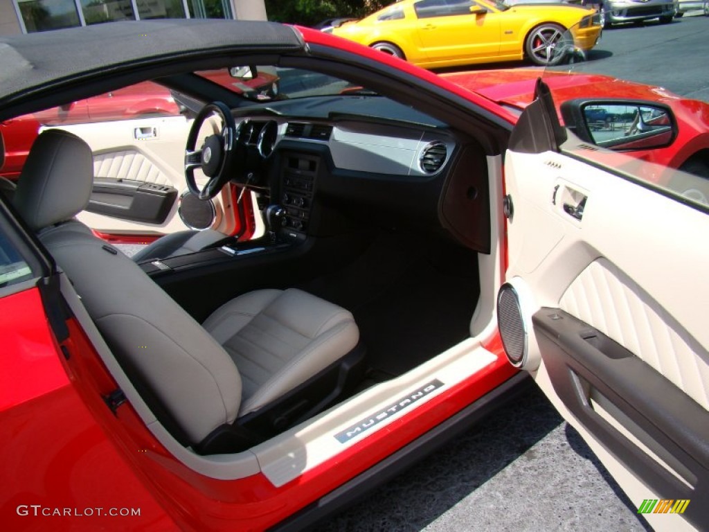 2011 Mustang V6 Premium Convertible - Race Red / Stone photo #11