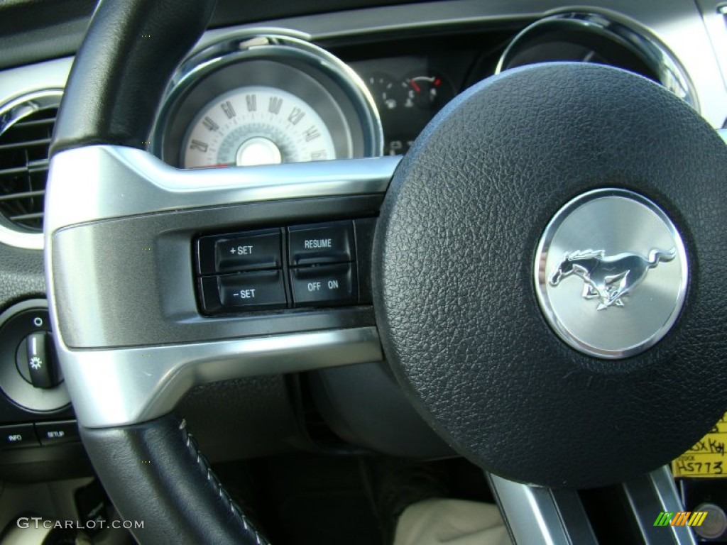 2011 Mustang V6 Premium Convertible - Race Red / Stone photo #19