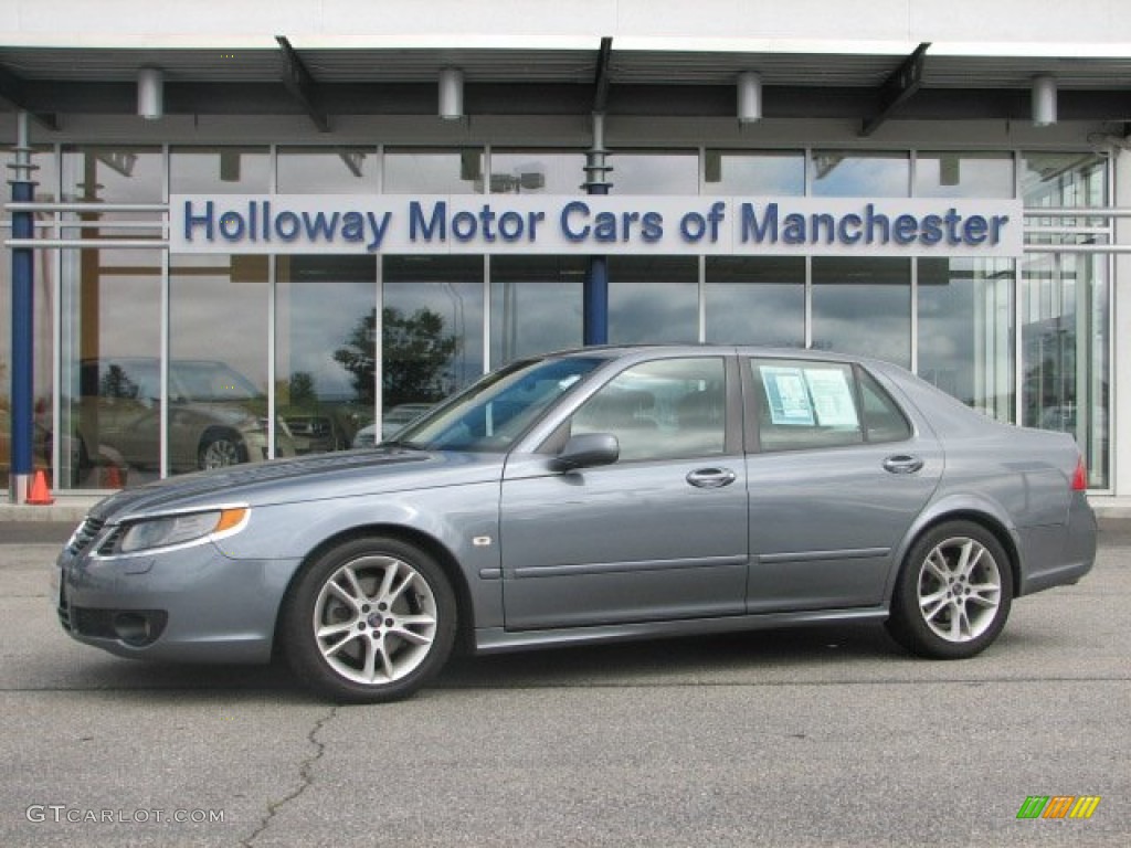 2007 9-5 Aero Sedan - Titan Gray Metallic / Black/Parchment photo #1