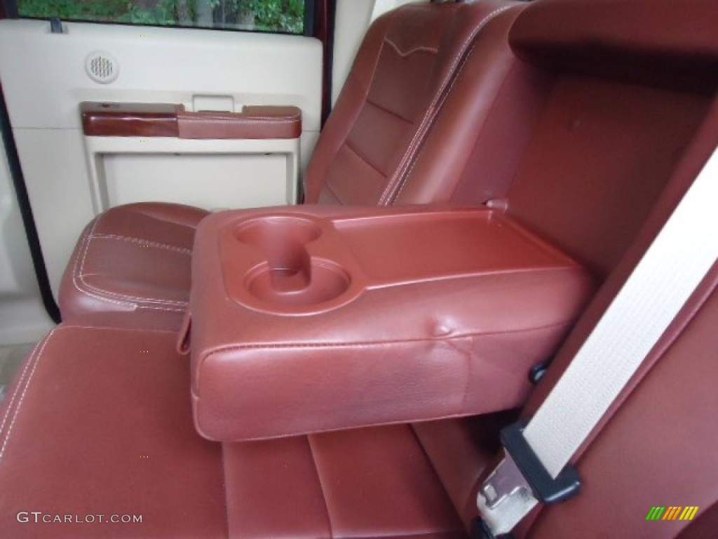 2010 F350 Super Duty King Ranch Crew Cab 4x4 - Royal Red Metallic / Chaparral Leather photo #29
