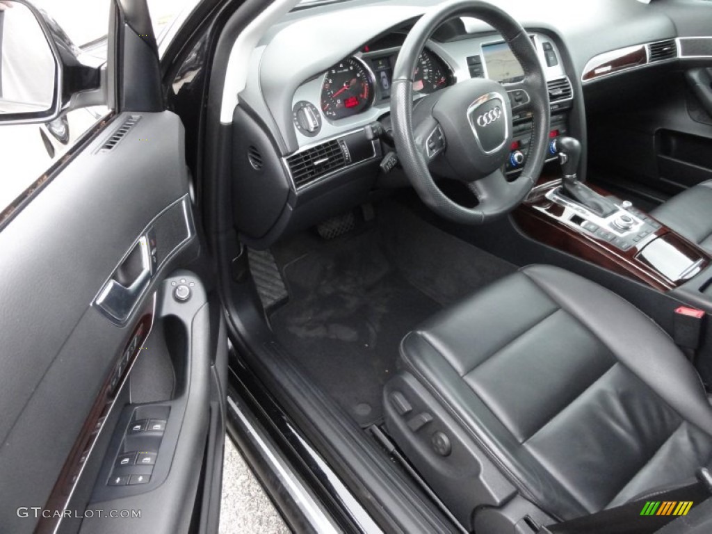 Black Interior 2010 Audi A6 3.0 TFSI quattro Sedan Photo #65598964