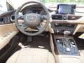 2012 Audi A7 Velvet Beige Interior Dashboard Photo