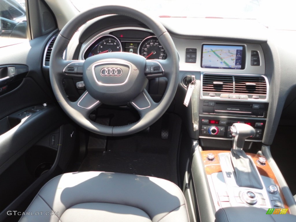 2012 Audi Q7 3.0 TFSI quattro Black Dashboard Photo #65600165