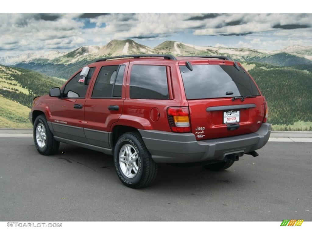 2002 Grand Cherokee Laredo 4x4 - Inferno Red Tinted Pearlcoat / Dark Slate Gray photo #4