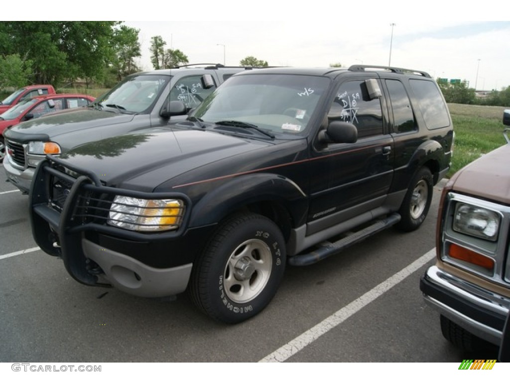 2001 Explorer Sport 4x4 - Black / Medium Prairie Tan photo #4