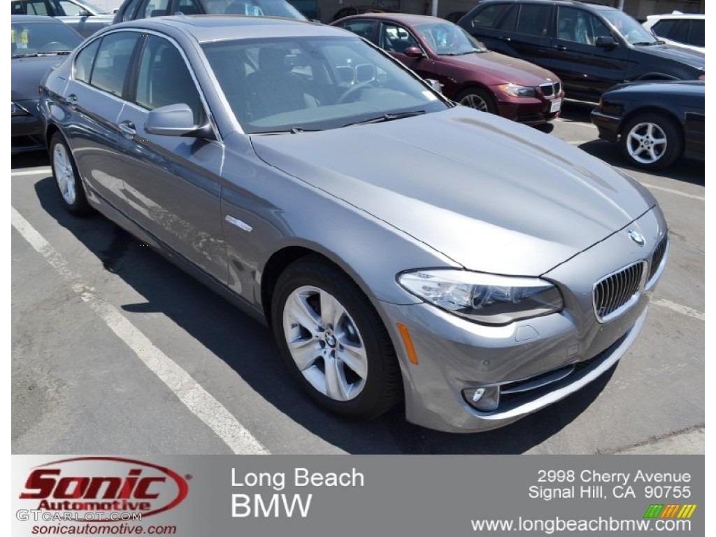 2012 5 Series 528i Sedan - Space Gray Metallic / Black photo #1