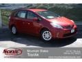 2012 Barcelona Red Metallic Toyota Prius v Two Hybrid  photo #1