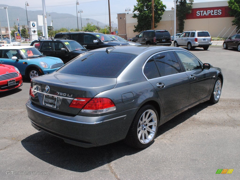 2006 7 Series 750Li Sedan - Titanium Grey Metallic / Black/Black photo #4