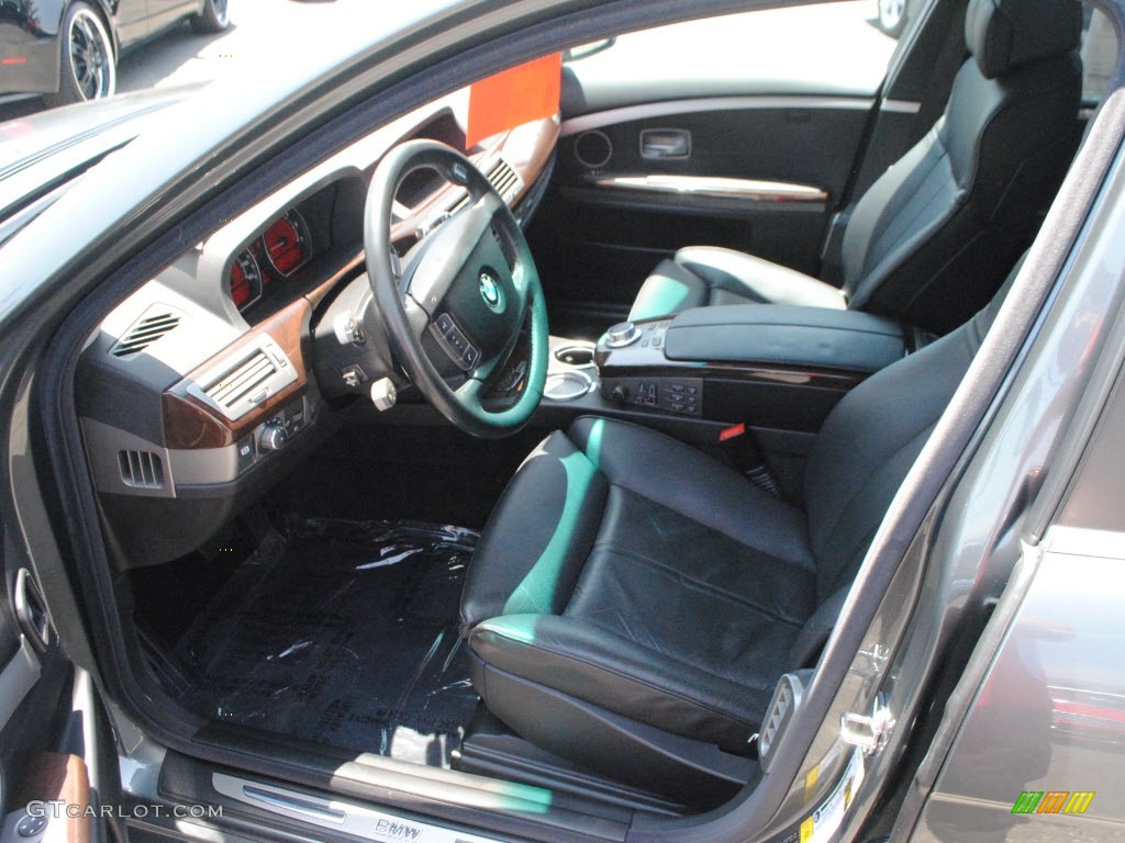 2006 7 Series 750Li Sedan - Titanium Grey Metallic / Black/Black photo #8