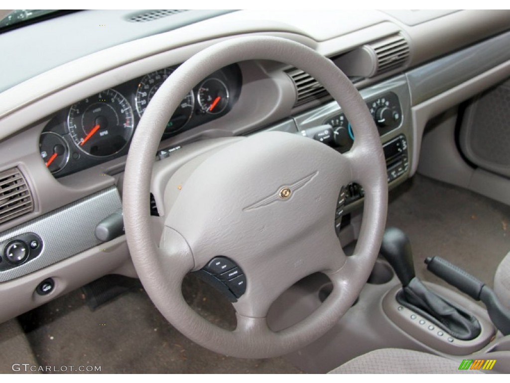 2004 Chrysler Sebring Touring Sedan Taupe Steering Wheel Photo #65601950