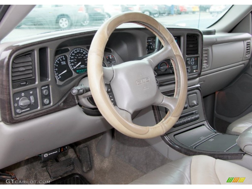 2002 Sierra 1500 Denali Extended Cab 4WD - Onyx Black / Stone Gray photo #8