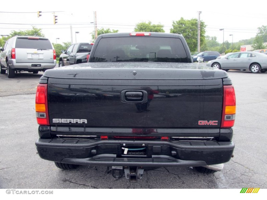 2002 Sierra 1500 Denali Extended Cab 4WD - Onyx Black / Stone Gray photo #9