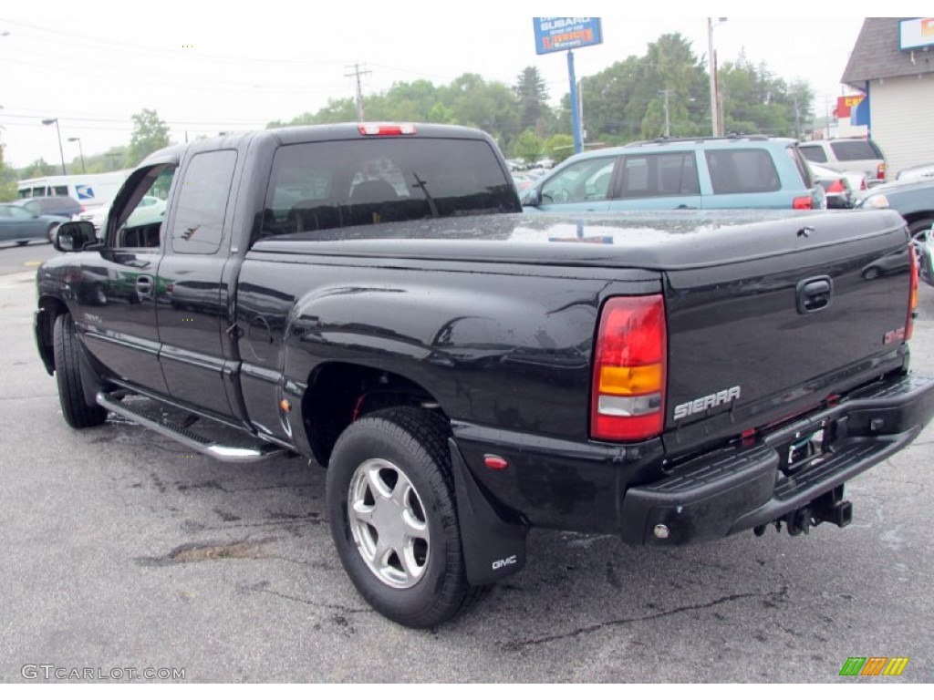 2002 Sierra 1500 Denali Extended Cab 4WD - Onyx Black / Stone Gray photo #10