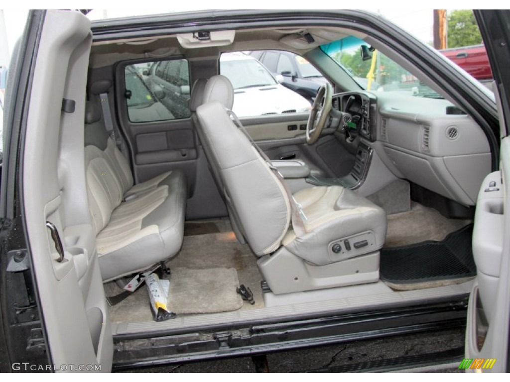 2002 Sierra 1500 Denali Extended Cab 4WD - Onyx Black / Stone Gray photo #11