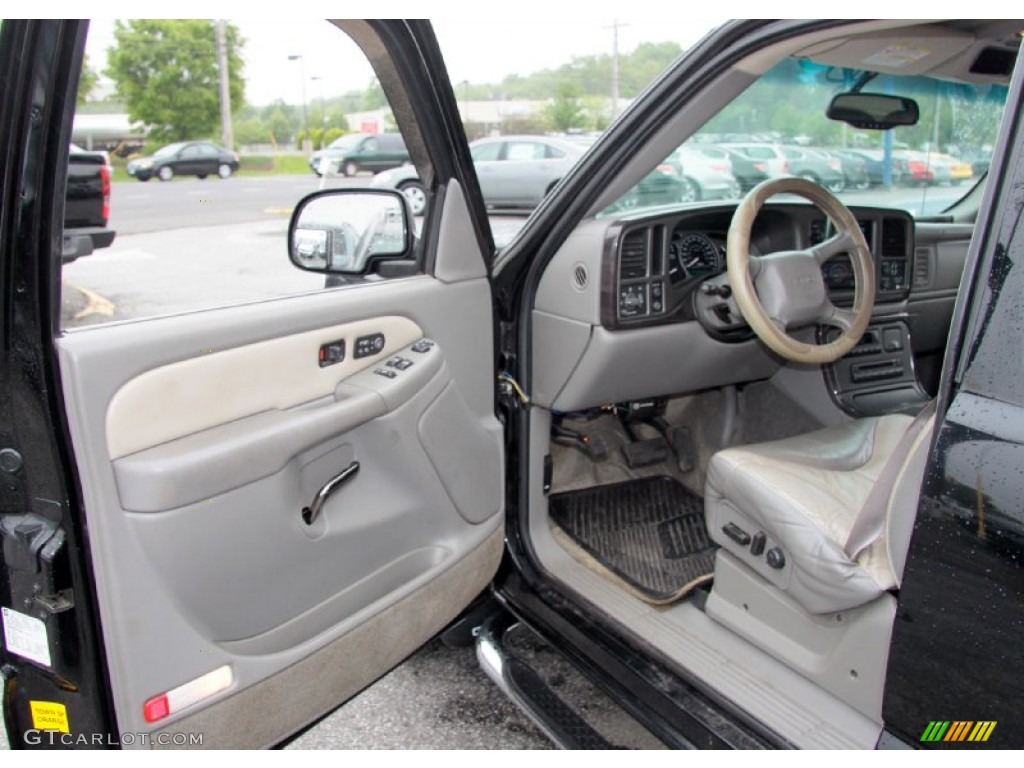 2002 Sierra 1500 Denali Extended Cab 4WD - Onyx Black / Stone Gray photo #21