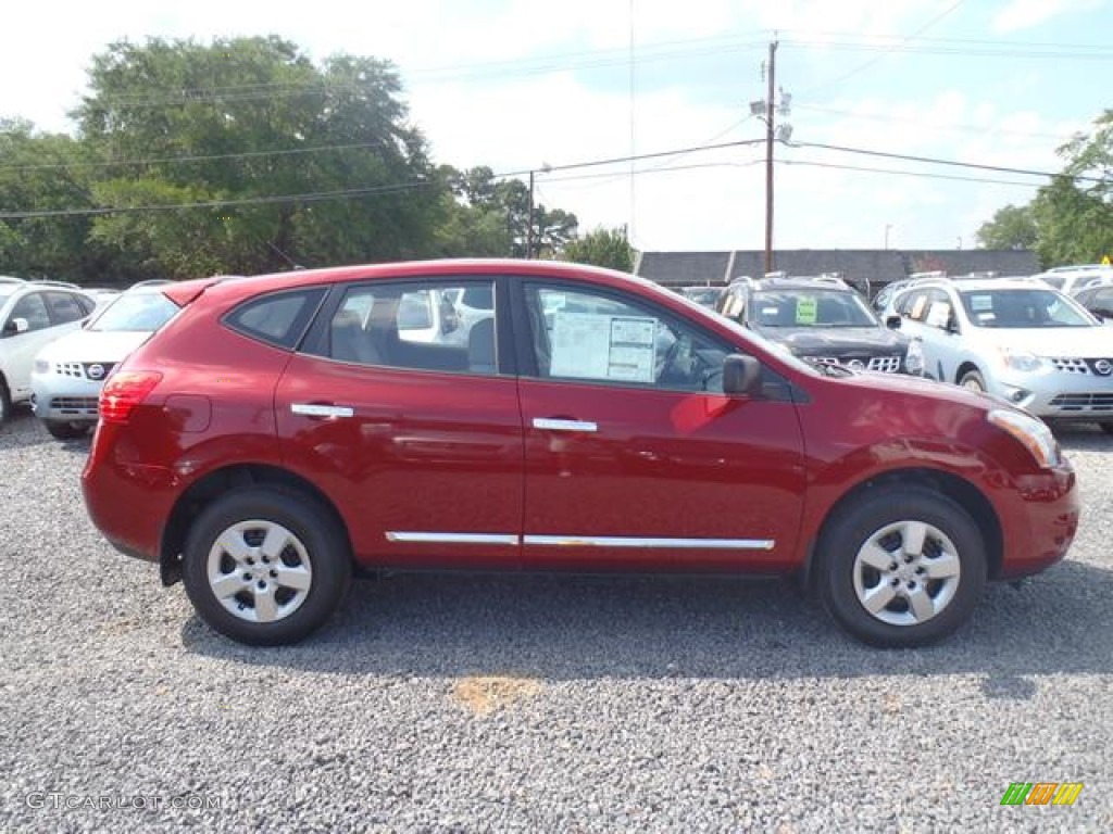 2012 Rogue S - Cayenne Red / Black photo #4